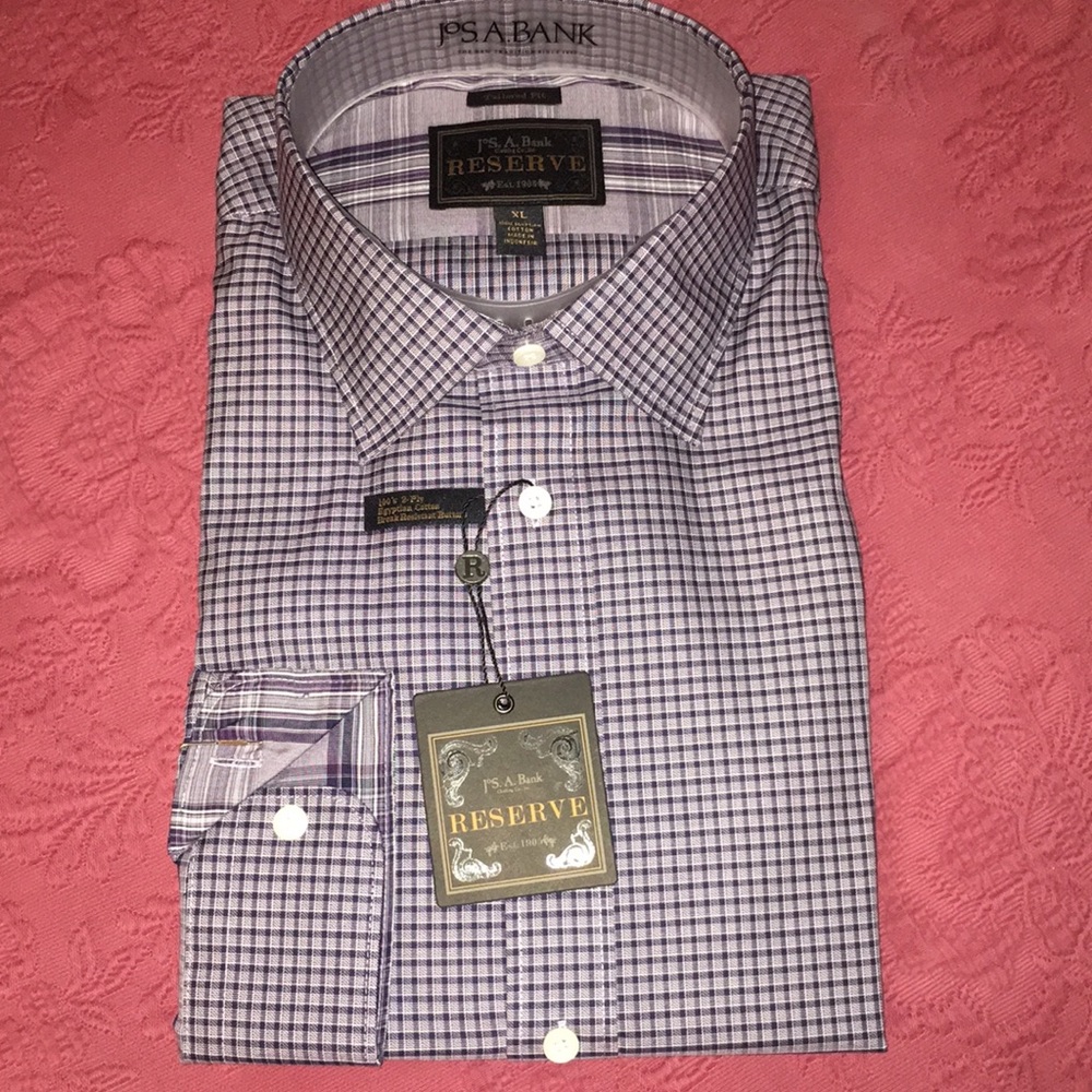 NWT, Jos. A. Bank, Reserve, Plaid, Button Down